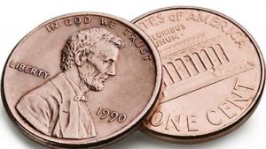 two pennies (two cents)