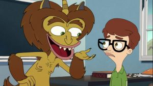 maury the hormone monster talking to andrew on big mouth