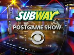 a postgame show brought to u by subway--postgame show, idioms