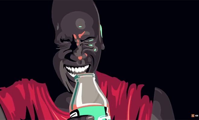 a-painting-of-micheal-jordan-drinking-gatorade-in-the-be-like-mike-commercial
