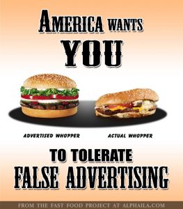 burger king whopper ad vs an actual whopper