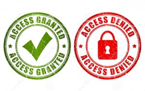 access granted and access denied icons vocabulario en inglés