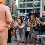 naked donald trump statues