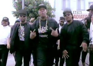 photo from nwa's express yourself video featuring dr dre ice cube & mc ren--vocabulario en inglés--80s present perfect